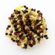 10 Multi BAROQUE Baltic amber teething bracelets 16cm