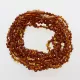 10 Cognac BAROQUE teething Baltic amber necklaces 30cm