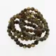5 Raw Dark ROUND Baltic amber bracelets 19cm