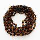 10 Multi BROQUE teething Baltic amber necklaces 28cm