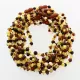 10 Multi BAROQUE Baltic amber teething necklaces 33cm