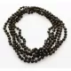 5 Dark ROUND beads Baltic amber adult necklaces 45cm