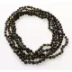 5 Dark ROUND beads Baltic amber adult necklaces 45cm