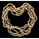 5 Butter ROUND beads Baltic amber adult necklaces 48cm