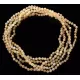 5 Butter ROUND beads Baltic amber adult necklaces 48cm