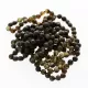 10 Raw Dark ROUND Baltic amber bracelets 20cm