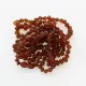10 Raw Cognac BAROQUE Baltic amber teething bracelets 13cm