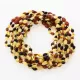10 Multi BEANS Baby teething Baltic amber necklaces 33cm