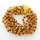 10 Multi BROQUE teething Baltic amber necklaces 28cm