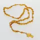 Christian ROSARY made of natural Baltic amber