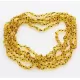 5 Honey BAROQUE Baltic amber adult necklaces 53cm