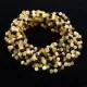 10 Raw Multi BAROQUE teething Baltic amber necklaces 33cm