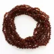10 Raw Cognac BAROQUE Baltic amber teething necklaces 36cm
