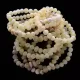 10 Raw Milk BAROQUE Baltic amber adult stretch bracelets 19cm