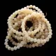10 Raw Milk BAROQUE Baltic amber adult stretch bracelets 19cm
