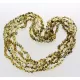 5 Green BAROQUE Baltic amber adult necklaces 60cm