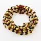 10 Multi BEANS Baby teething Baltic amber necklaces 32cm