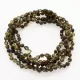 5 Raw Dark ROUND Baltic amber teething necklaces 33cm