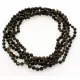 5 Raw Dark ROUND beads Baltic amber adult necklaces 46cm