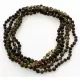 5 Raw Dark ROUND beads Baltic amber adult necklaces 46cm