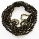 10 Raw Dark ROUND beads Baltic amber adult necklaces 46cm