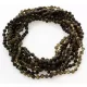 10 Raw Dark ROUND beads Baltic amber adult necklaces 46cm