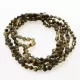 5 Raw Dark ROUND Baltic amber teething necklaces 33cm