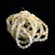 10 Raw Milk Stretch ROUND Baltic amber bracelets 19cm