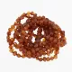 10 Raw Pop Cognac BAROQUE Baltic amber teething bracelets 16cm