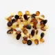 3 Multi Leaf Baltic amber Choker Leaves stretch Bracelets 18cm