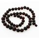 Raw Big Cherry BAROQUE beads Baltic amber necklace 56cm