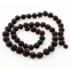 Raw Big Cherry BAROQUE beads Baltic amber necklace 56cm