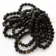 10 Dark ROUND Baltic amber bracelets 21cm