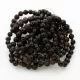 10 Dark ROUND Baltic amber bracelets 21cm