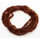 5 Cognac CHIPS Baltic amber necklaces 47cm