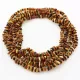 5 Raw Multi CHIPS Baltic amber necklaces 46cm