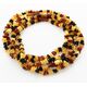 5 Rainbow CHIPS Baltic amber necklaces 47cm