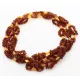 3 Multi line CHIPS Baltic amber necklaces 48cm