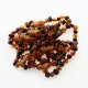 10 Multi BAROQUE Baltic amber teething bracelets 14cm