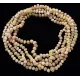 5 Raw Butter BAROQUE Baltic amber adult necklaces 50cm