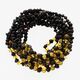 10 Multi BROQUE teething Baltic amber necklaces 28cm