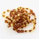 10 Multi BAROQUE Baltic amber teething bracelets 12cm
