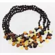 5 Cherry Leaf Baltic amber Choker Leaves Necklace 47cm