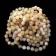 10 Raw Milk ROUND Baltic amber bracelets 19cm