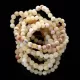 10 Raw Milk Stretch ROUND Baltic amber bracelets 19cm