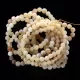 10 Raw Milk Stretch ROUND Baltic amber bracelets 19cm