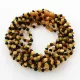 10 Multi BAROQUE teething Baltic amber necklaces 32cm