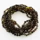 10 Big Dark ROUND Baltic amber teething necklaces 33cm