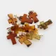 10 Baltic Amber Cross Silver Pendants