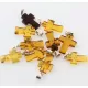 10 Baltic Amber Cross Silver Pendants